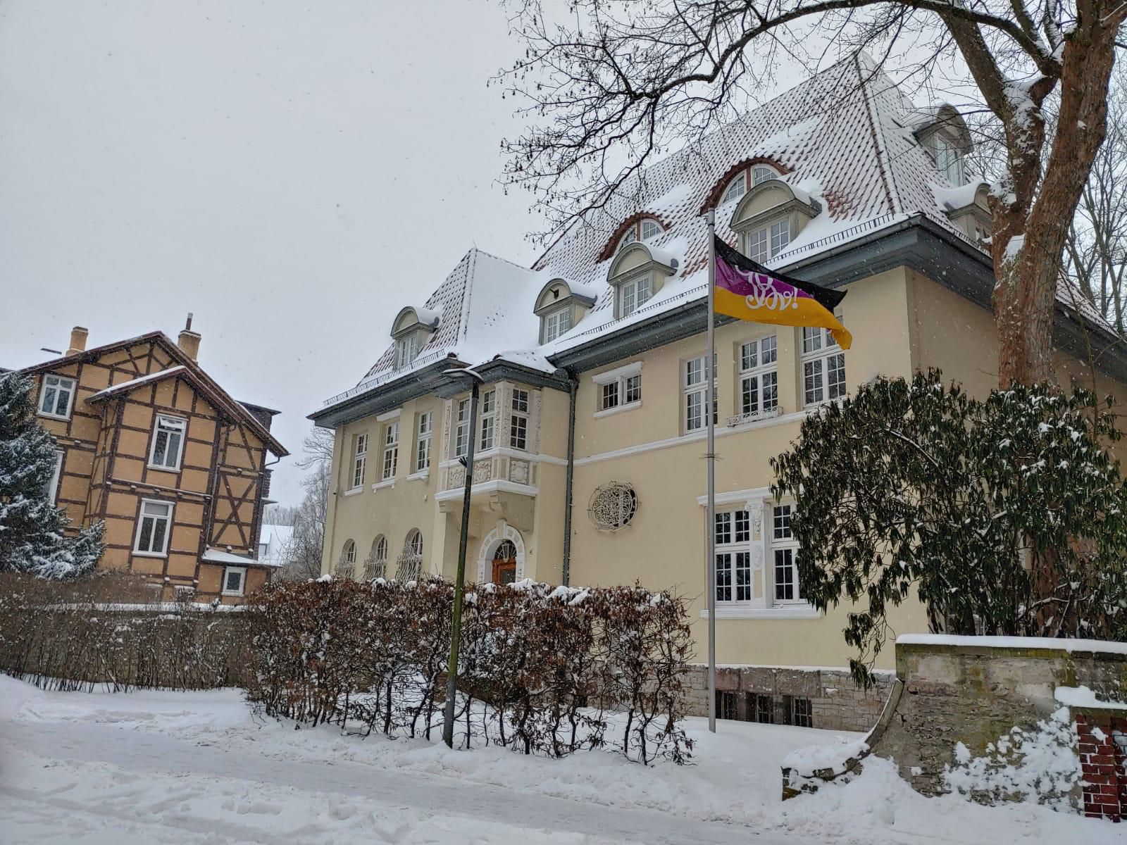Brunsvigenhaus im Schnee